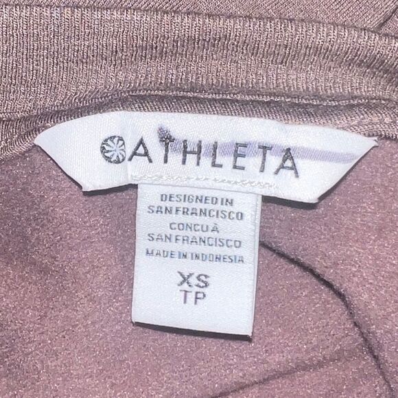 Athleta Dusty Purple Coaster Luxe Sweatshirt Dress Pockets XS NWOT - Picture 5 of 7